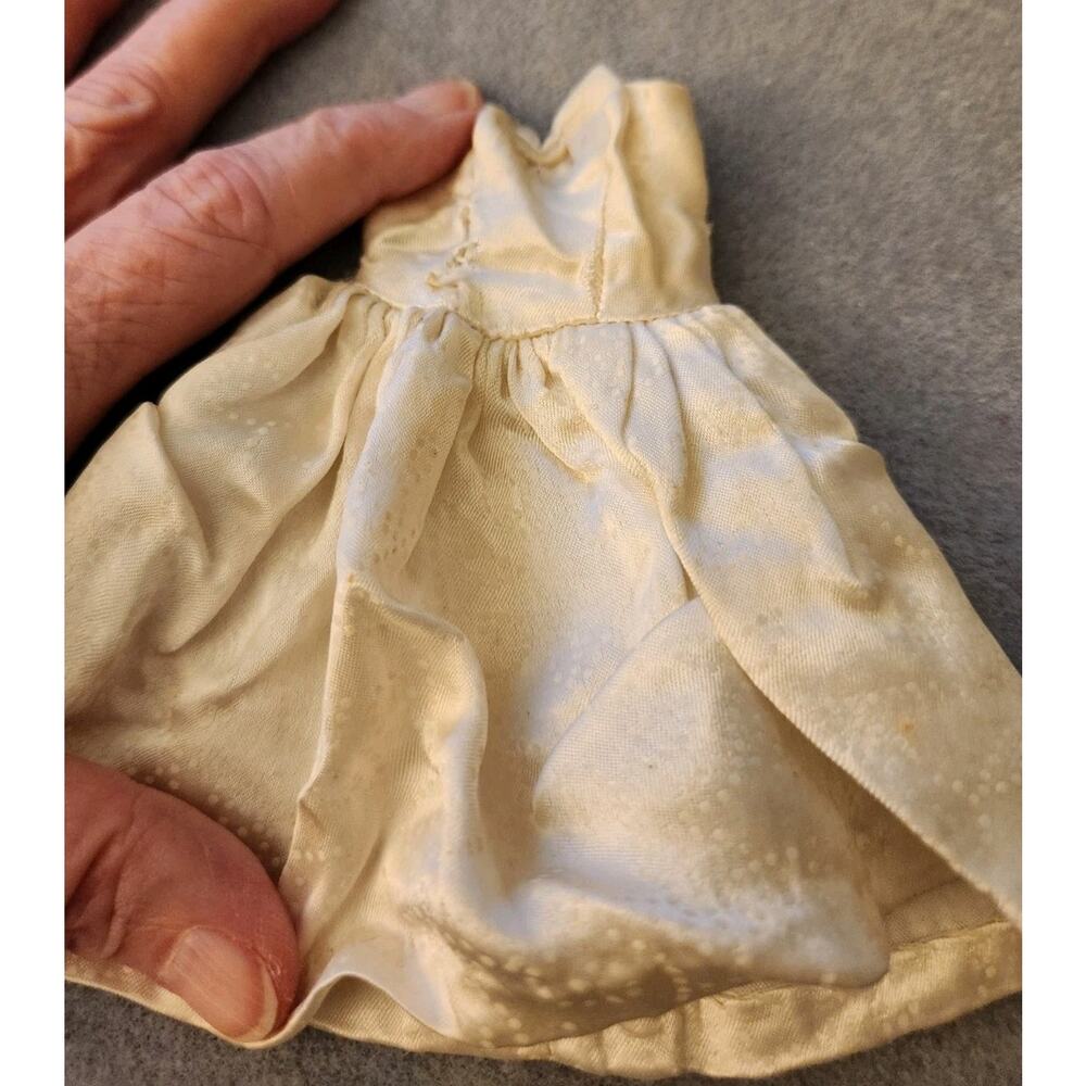 Vintage Barbie "Party Date" White Satin Dress #958 (1963) Dress Only